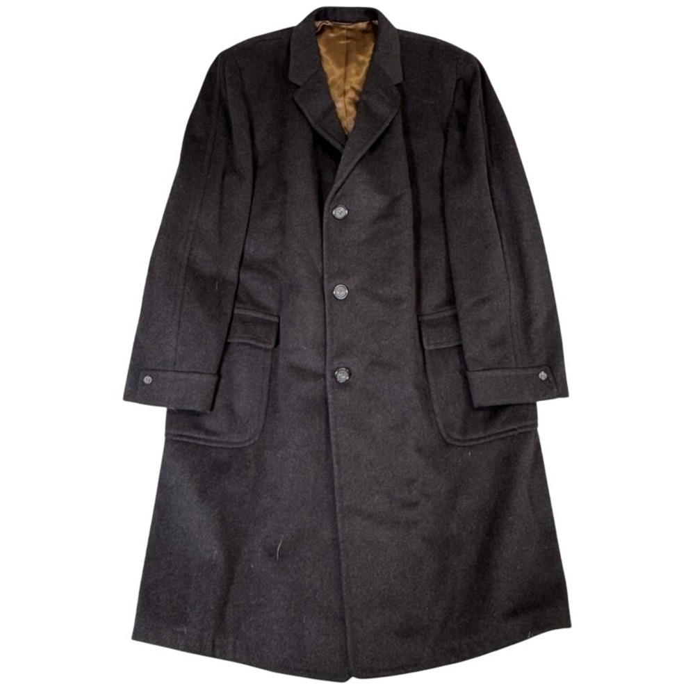 Stein Bloch Weber & Heilbroner Single Breasted Wool Overcoat 3 Button Coat 44 R
